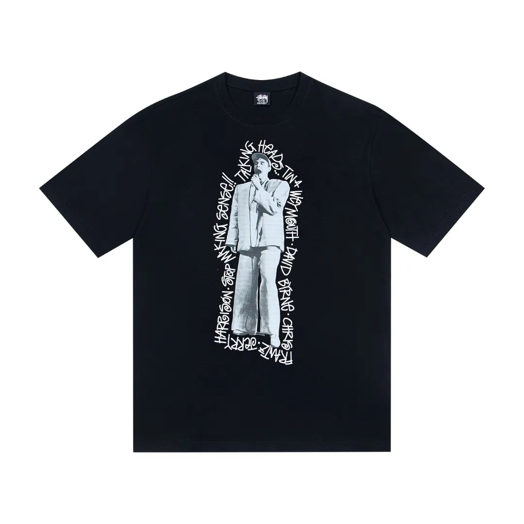 🔥 067# P55 （In Stock ） Stussy T Same Style ：Black White Size：S M L XL ： 260 ：